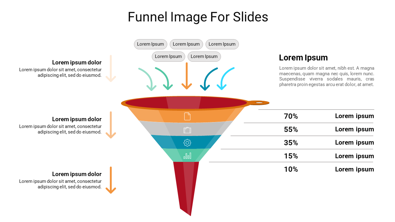 Funnel Image for Google Slides and PPT Template Presentation